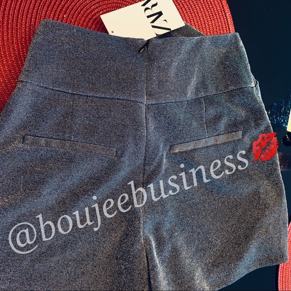ZARA Shimmery Shorts with Bow - Picture 7 of 8